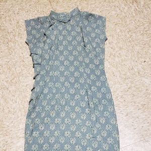 Cheongsam maxi dress